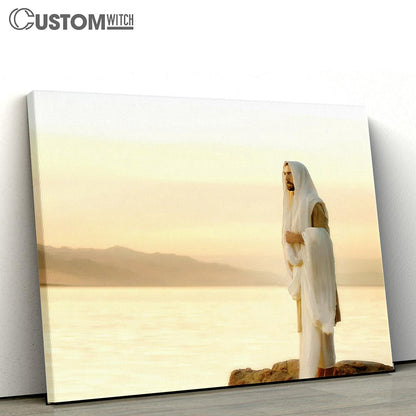 Jesus On Mountains Light Of The World Wall Art Canvas - Christian Wall Decor - Religious Art