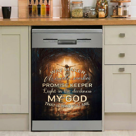Jesus On The Cross Crown Of Thorn Dishwasher Cover, Life Of Jesus Dishwasher Stickers, Jesus Portrait Kitchen Decor