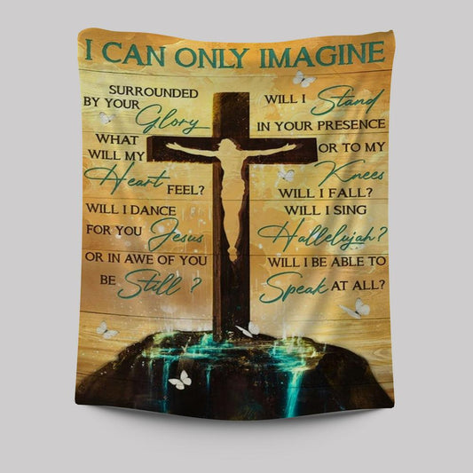 Jesus On The Cross Halo Background I Can Only Imagine Tapestry