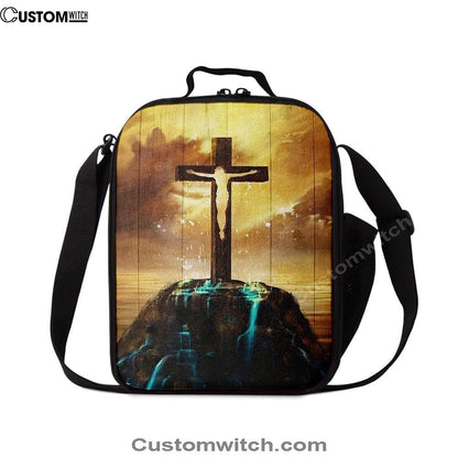 Jesus On The Cross Lunch Bag, Christian Lunch Box For School, Picnic