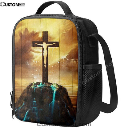 Jesus On The Cross Lunch Bag, Christian Lunch Box For School, Picnic