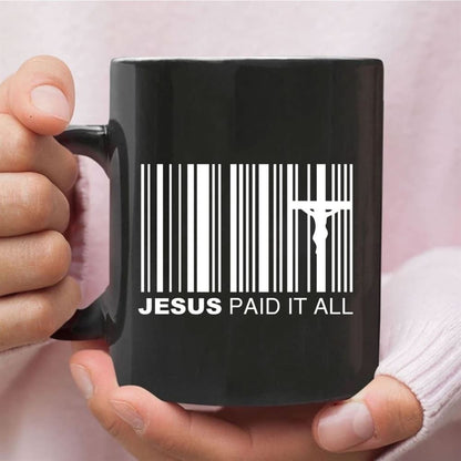 Jesus Paid It All Coffee Mug, Christian Easter Gifts, Christian Mug, Bible Mug, Faith Gift, Encouragement Gift