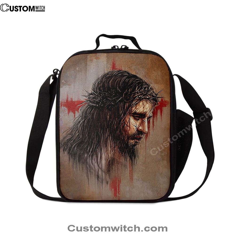 Jesus Paid It All Thorn Of Crown Lunch Bag, Christian Lunch Box For School, Picnic