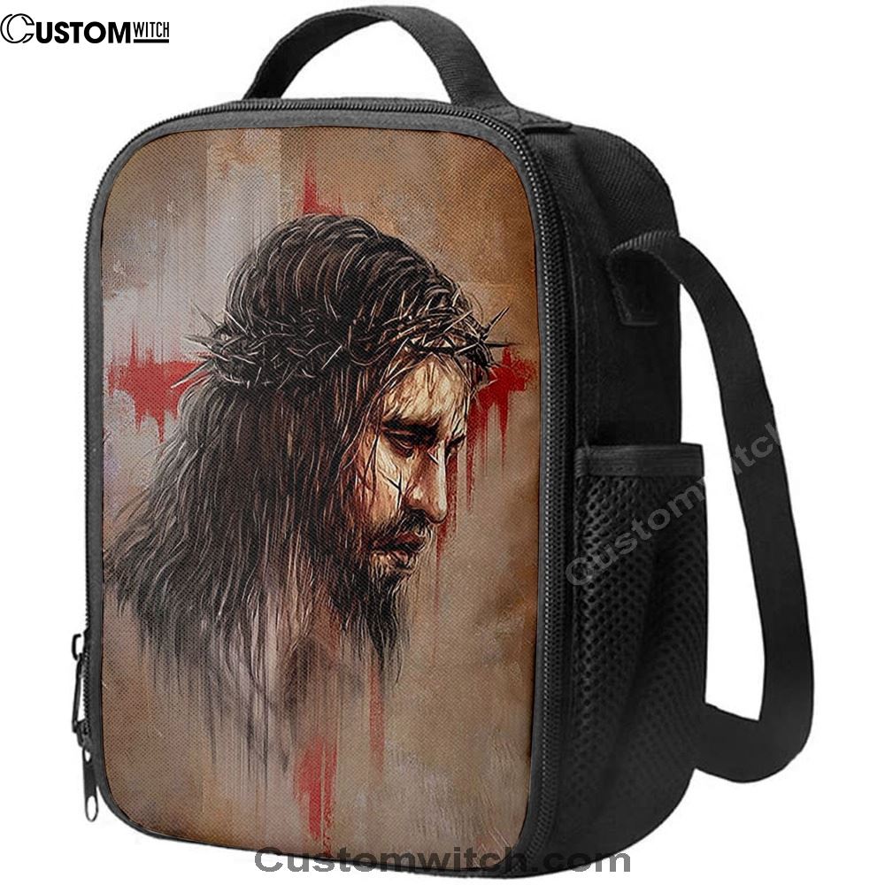 Jesus Paid It All Thorn Of Crown Lunch Bag, Christian Lunch Box For School, Picnic