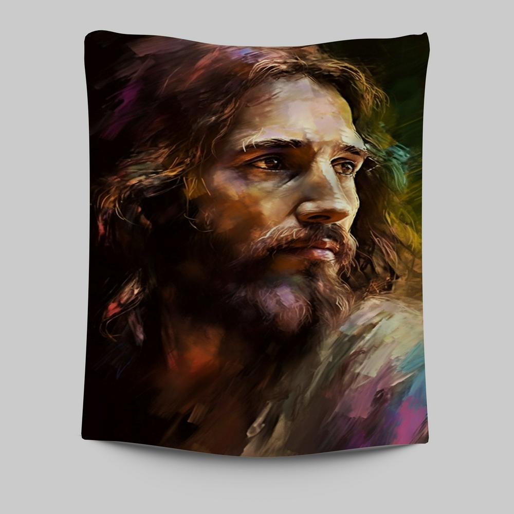 Jesus Painting Tapestry Prints - Jesus Tapestry Art - Christian Wall Art Decor