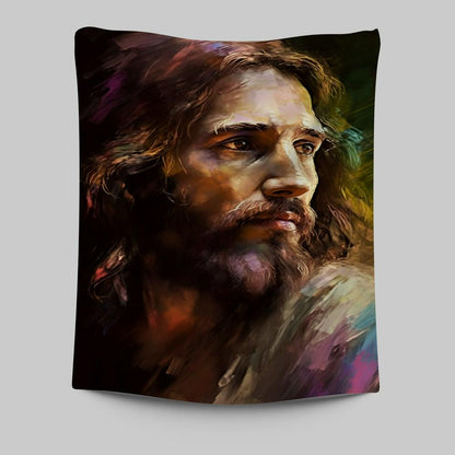Jesus Painting Tapestry Prints - Jesus Tapestry Art - Christian Wall Art Decor