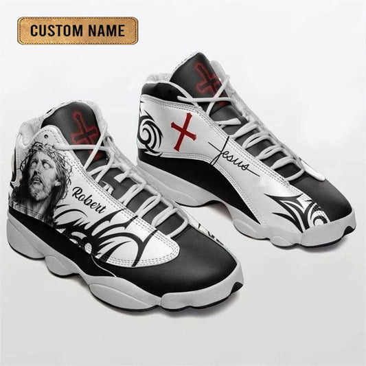 Jesus Pattern Custom Name Jd13 Shoes For Man And Women, Christian Basketball Shoes, Gifts For Christian, God Shoes