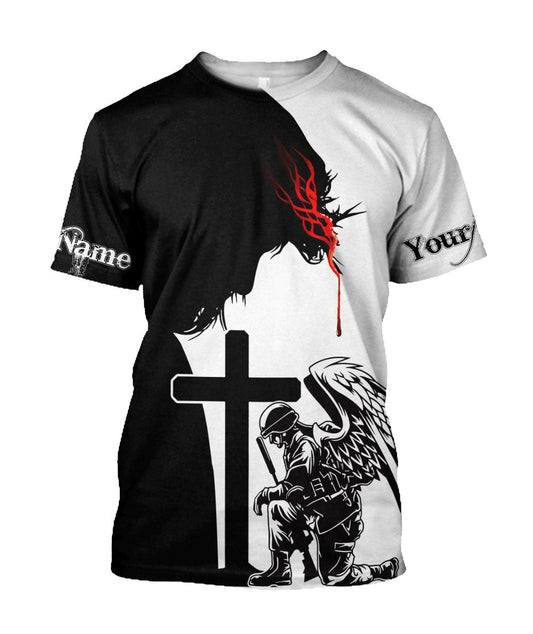 Jesus Personalized Your Names All Over Print 3D T Shirt For Men And Women, Christian T-Shirt, Faith Shirt