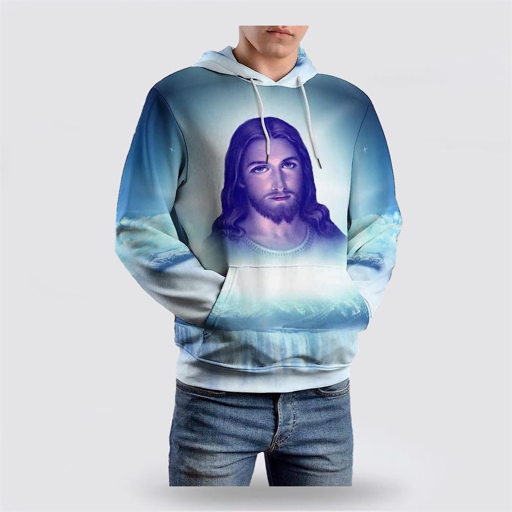 Jesus Pictures 3D Hoodies For Women Men, God 3D Printed Hoodie, Christian Apparel Hoodies