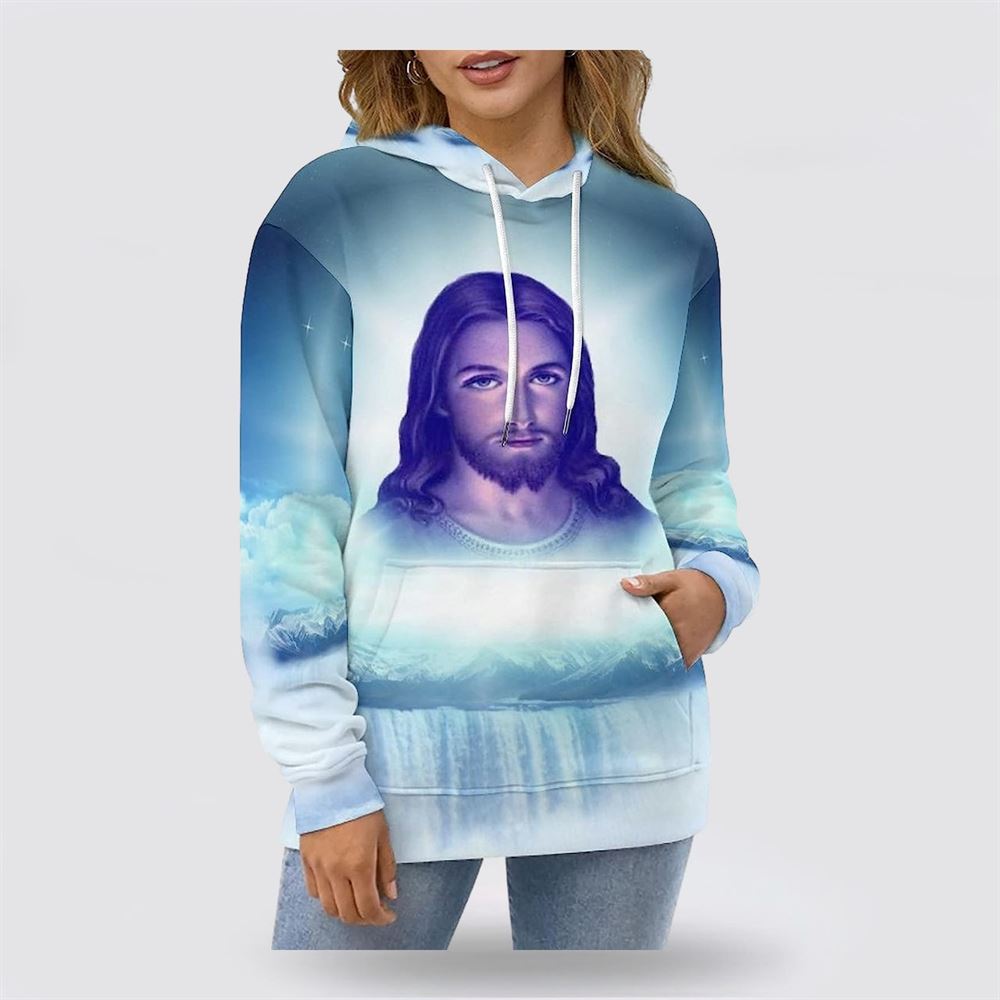 Jesus Pictures 3D Hoodies For Women Men, God 3D Printed Hoodie, Christian Apparel Hoodies