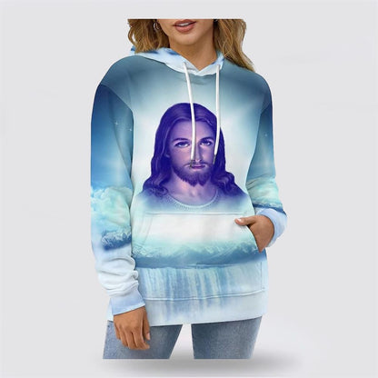 Jesus Pictures 3D Hoodies For Women Men, God 3D Printed Hoodie, Christian Apparel Hoodies