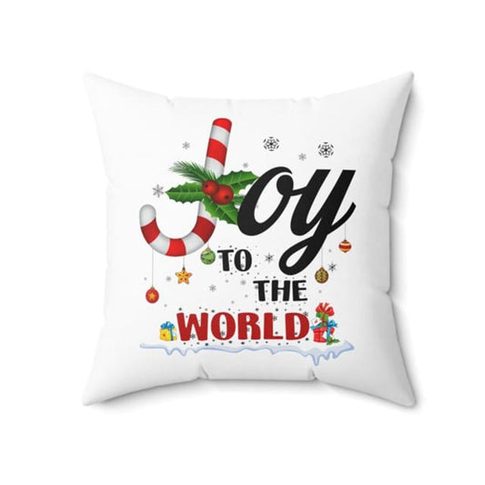Jesus Pillow, Christian, Christmas, Buffalo Plaid Pillow, Joy to the world Pillow, Christmas Throw Pillow, Inspirational Gifts