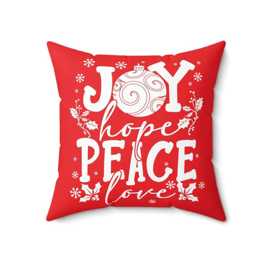 Jesus Pillow, Christian, Christmas Pillow, Joy hope peace love Pillow, Christmas Throw Pillow, Inspirational Gifts