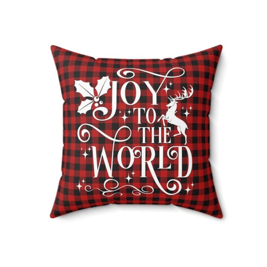 Jesus Pillow, Christmas Pillow, Joy To The World Pillow, Christmas Throw Pillow, Inspirational Gifts