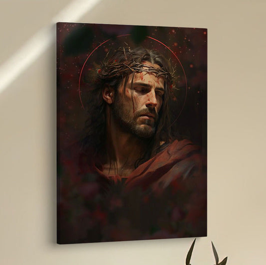 Jesus Portrait Canvas Pictures - Christian Wall Art - Jesus Canvas Art