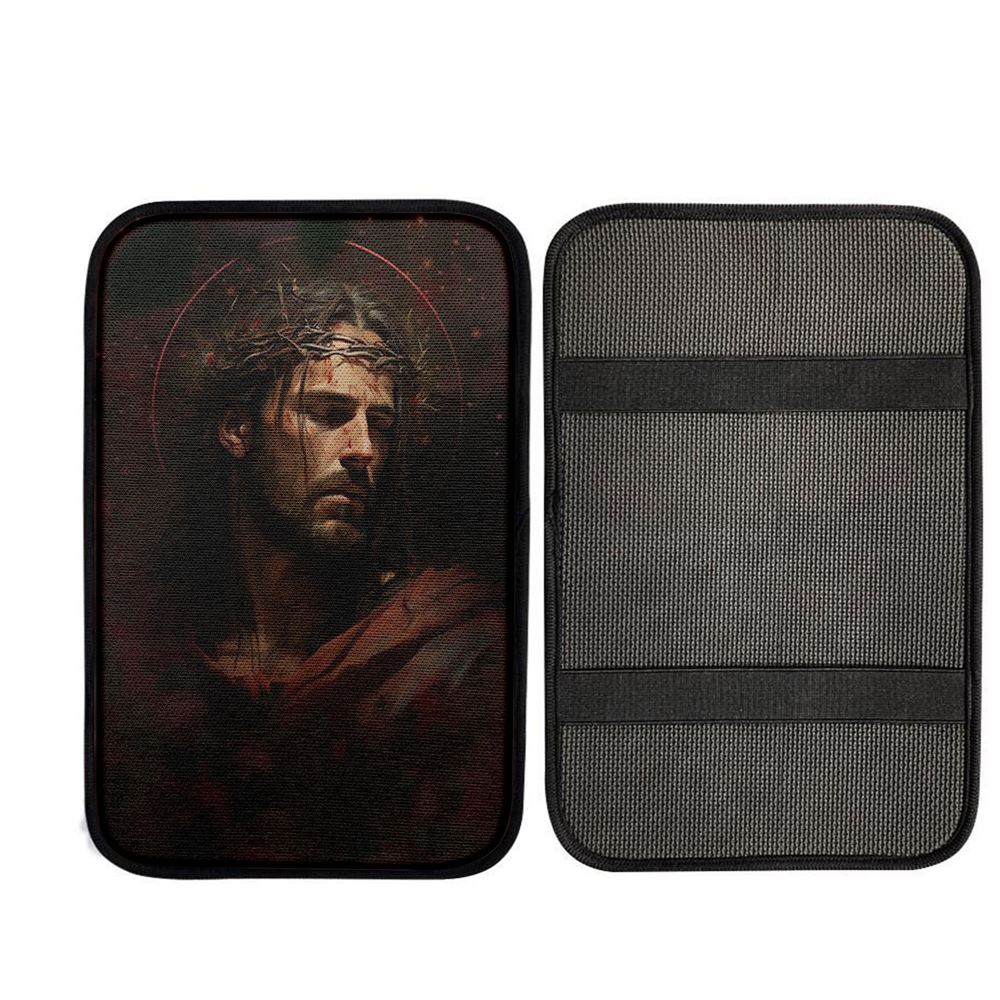 Jesus Portrait Car Armrest Pad Pictures, Christian Car Armrest Accessories