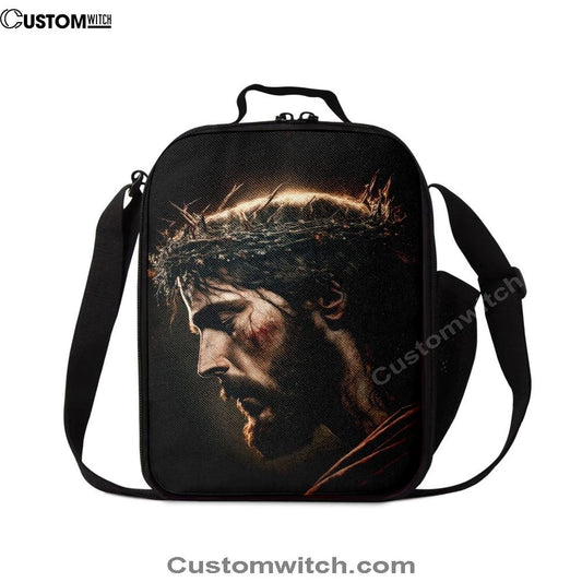 Jesus Portrait Lunch Bag 1, Christian Lunch Box For School, Picnic