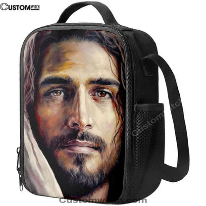 Jesus Portrait Lunch Bag 4, Christian Lunch Box For School, Picnic