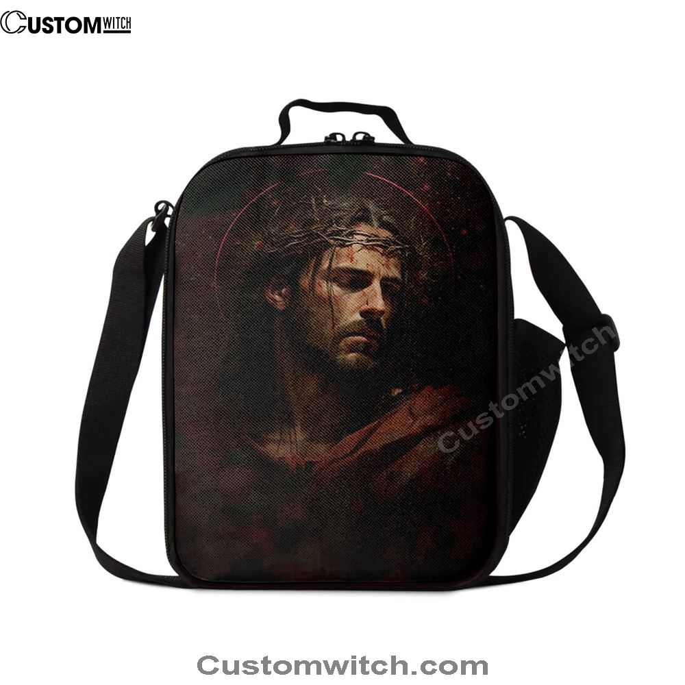 Jesus Portrait Lunch Bag, Christian Lunch Bag, Christian Lunch Box For School, Picnic