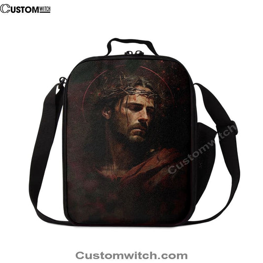 Jesus Portrait Lunch Bag, Christian Lunch Bag, Christian Lunch Box For School, Picnic