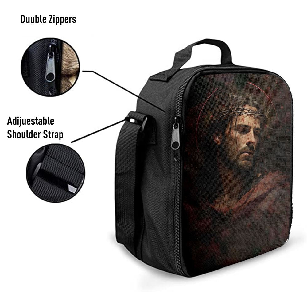Jesus Portrait Lunch Bag, Christian Lunch Bag, Christian Lunch Box For School, Picnic