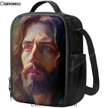 Jesus Portrait Lunch Bag, Christian Lunch Box For School, Picnic