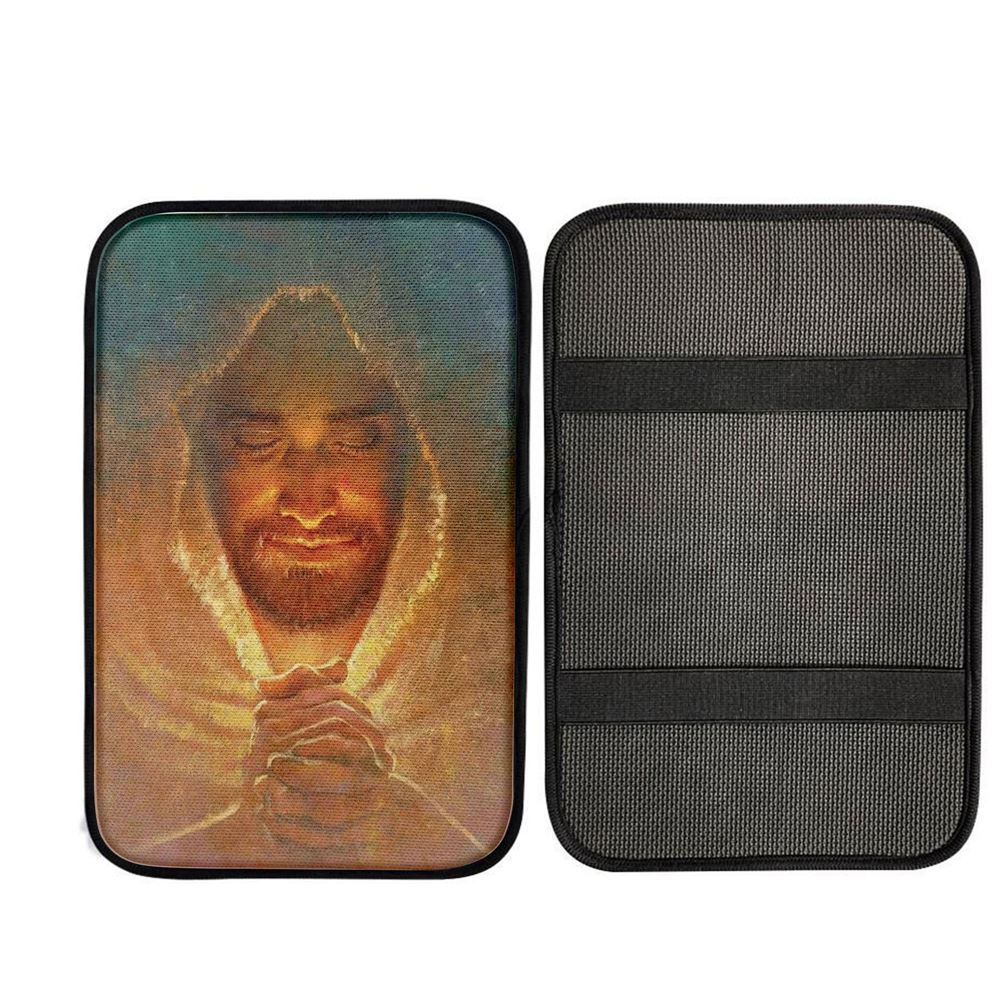 Jesus Pray The Peace Of God Car Center Console Cover, God Car Armrest Accessories