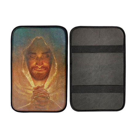 Jesus Pray The Peace Of God Car Center Console Cover, God Car Armrest Accessories