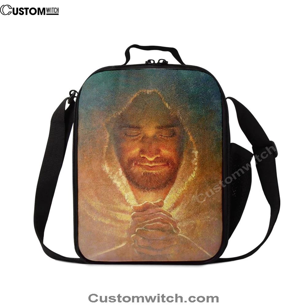 Jesus Pray The Peace Of God Lunch Bag, Christian Lunch Box For School, Picnic