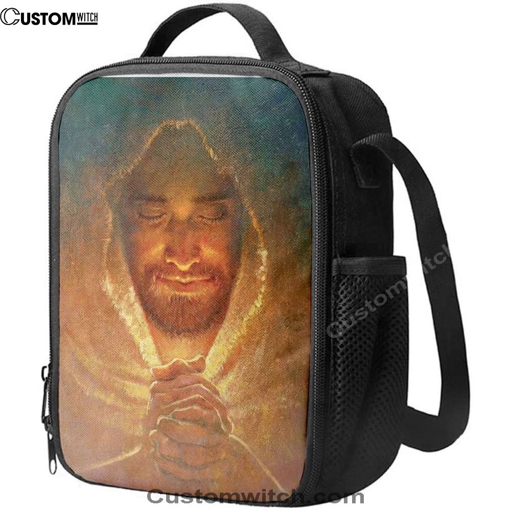 Jesus Pray The Peace Of God Lunch Bag, Christian Lunch Box For School, Picnic