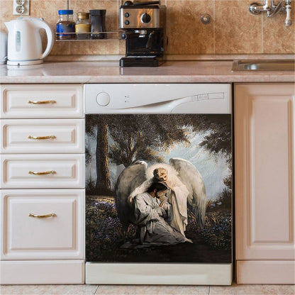 Jesus Praying In The Garden Painting Dishwasher Cover, Jesus Dishwasher Wrap, Christian Kitchen Decoration