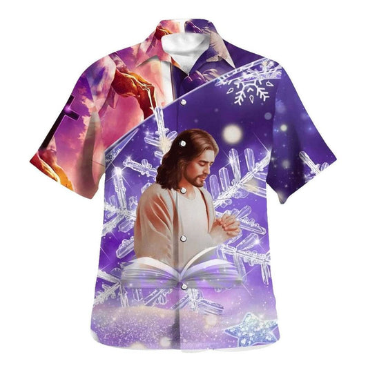 Jesus Praying Pray Warrior Hawaiian Shirt For Men, Christian Hawaiian Shirt, Gift For Christian