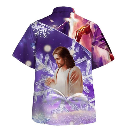 Jesus Praying Pray Warrior Hawaiian Shirt For Men, Christian Hawaiian Shirt, Gift For Christian