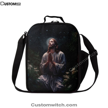 Jesus Prays In The Gethsemane Lunch Bag, Christian Lunch Box For School, Picnic