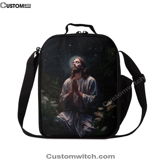 Jesus Prays In The Gethsemane Lunch Bag, Christian Lunch Box For School, Picnic