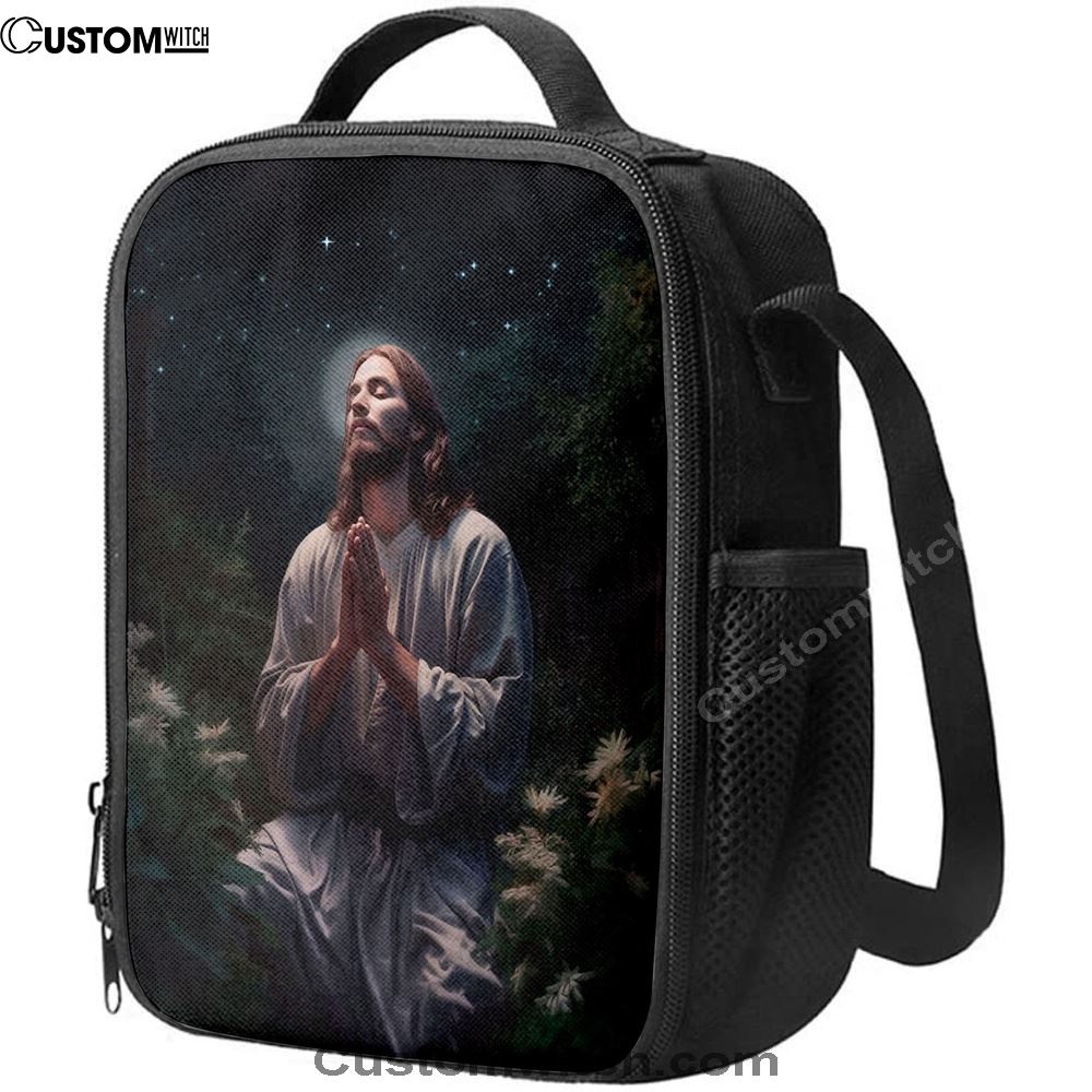 Jesus Prays In The Gethsemane Lunch Bag, Christian Lunch Box For School, Picnic