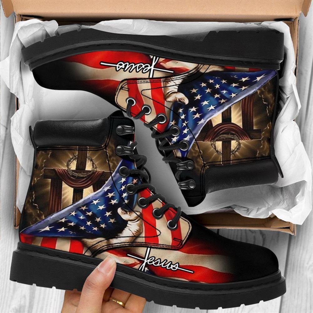 Devotion Boot Jesus Print Boots, Christian Lifestyle Boots, Bible Verse Boots, Chris ...