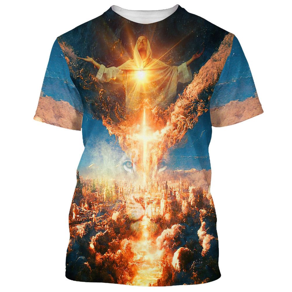Jesus Put Out His Hands All Over Print 3D T Shirt For Men And Women, Christian T-Shirt, Faith Shirt