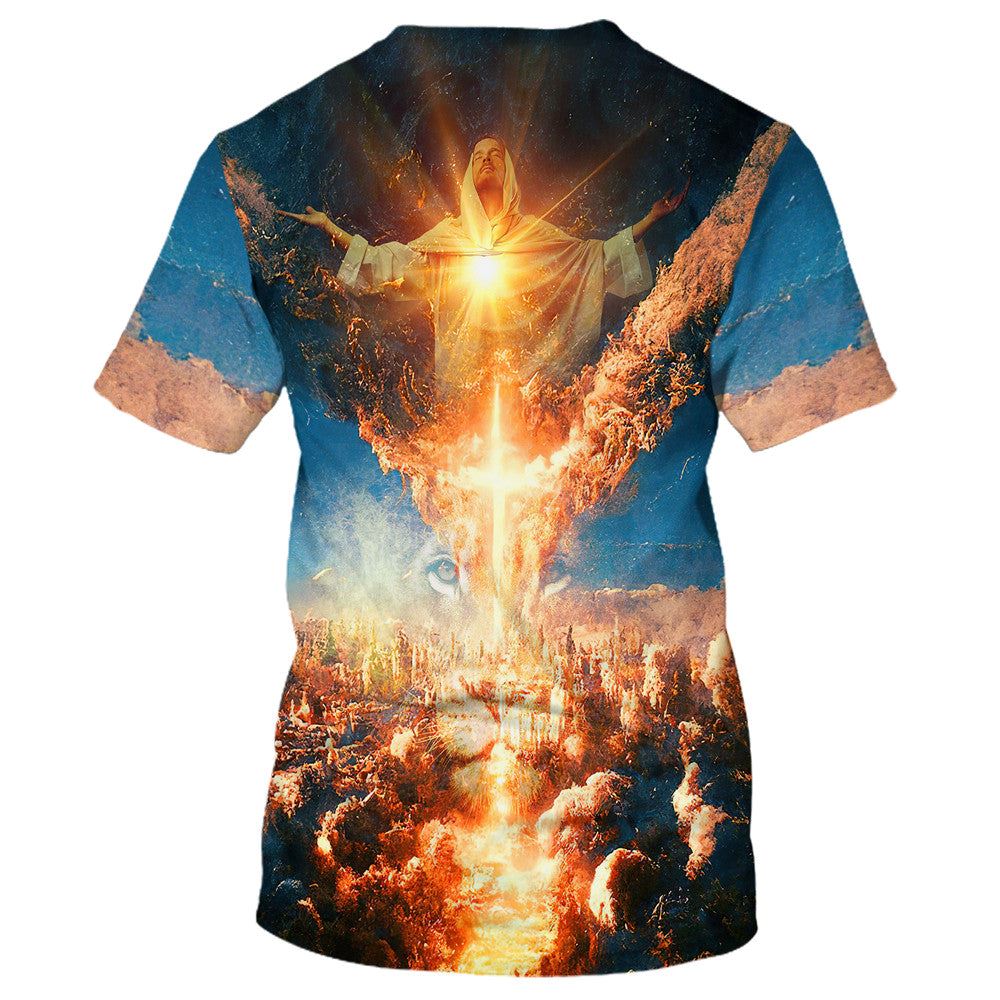 Jesus Put Out His Hands All Over Print 3D T Shirt For Men And Women, Christian T-Shirt, Faith Shirt