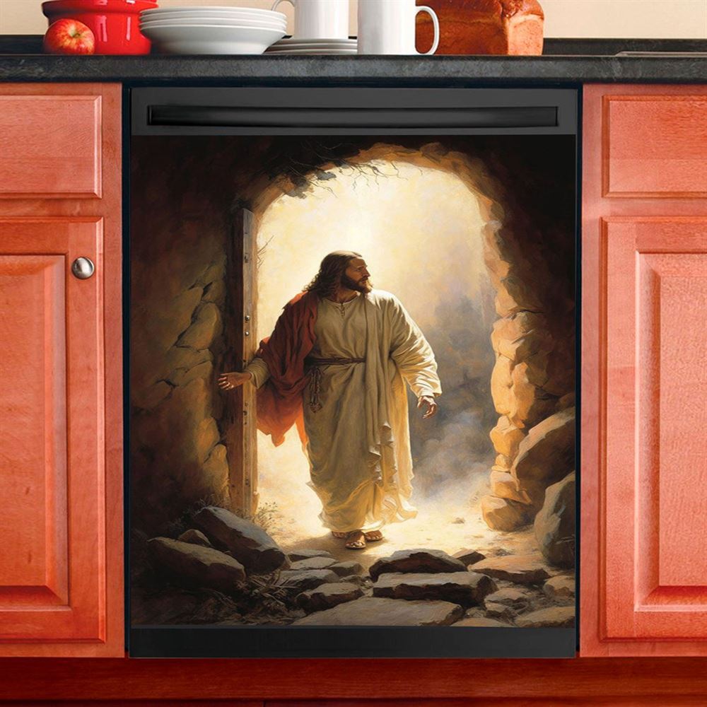 Jesus Reaching Into Water Dishwasher Cover, Jesus Dishwasher Wrap, Chr ...