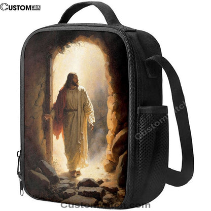 Jesus Rises From Cave Lunch Bag, Christian Lunch Box For School, Picnic