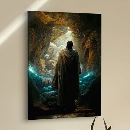 Jesus Rises From The Dead Canvas Pictures - Christian Wall Art - Jesus Canvas Art