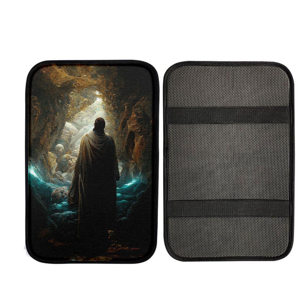 Jesus Rises From The Dead Car Armrest Pad Pictures, Religious Car Interior Accessories
