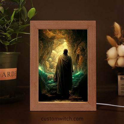 Jesus Rises From The Dead Frame Lamp Pictures - Christian Art - Jesus Frame Lamp Art