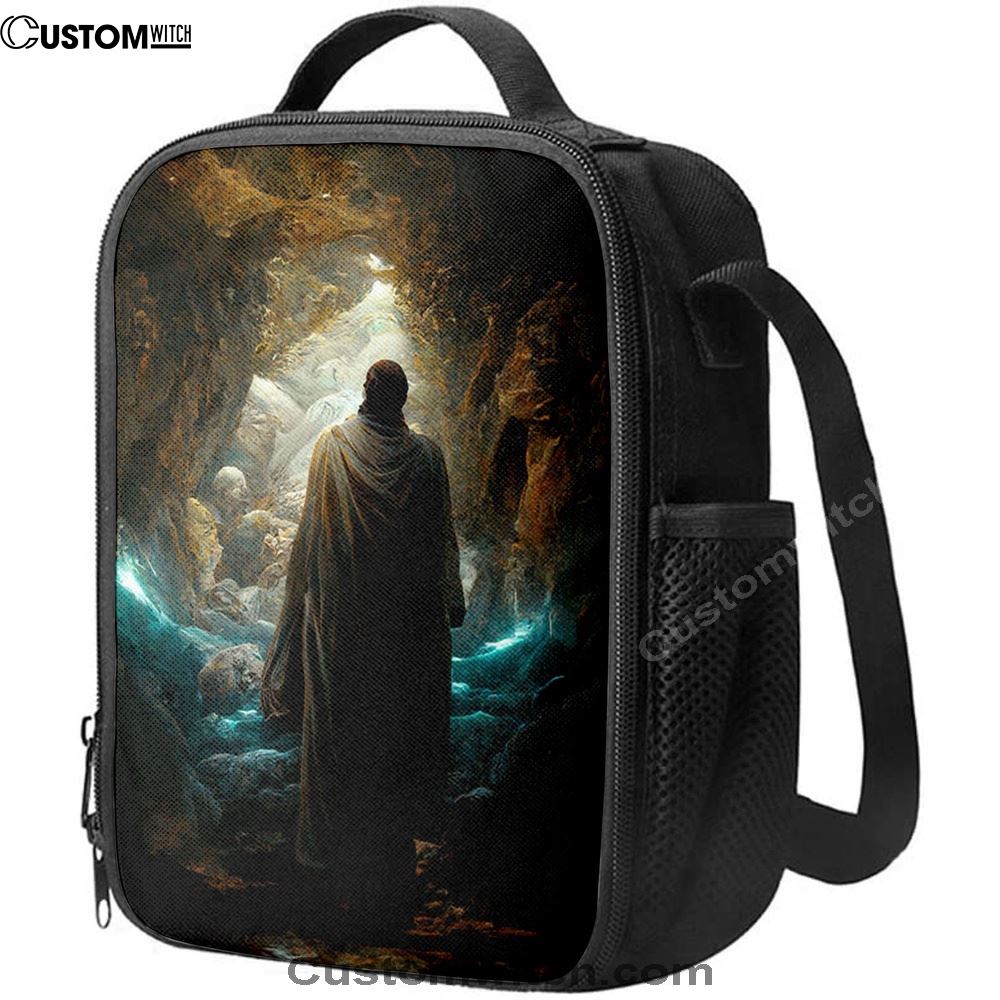 Jesus Rises From The Dead Lunch Bag, Christian Lunch Box For School, Picnic