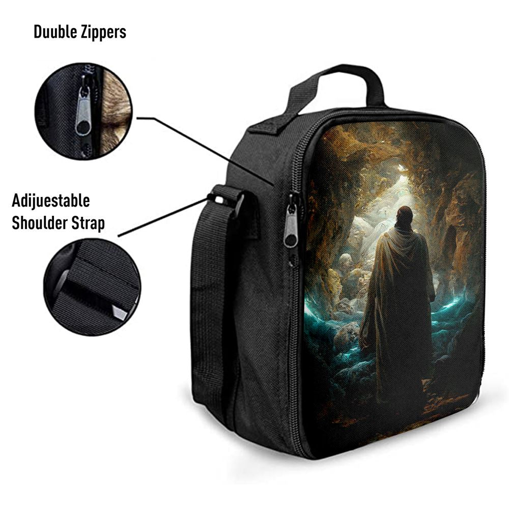 Jesus Rises From The Dead Lunch Bag, Christian Lunch Box For School, Picnic