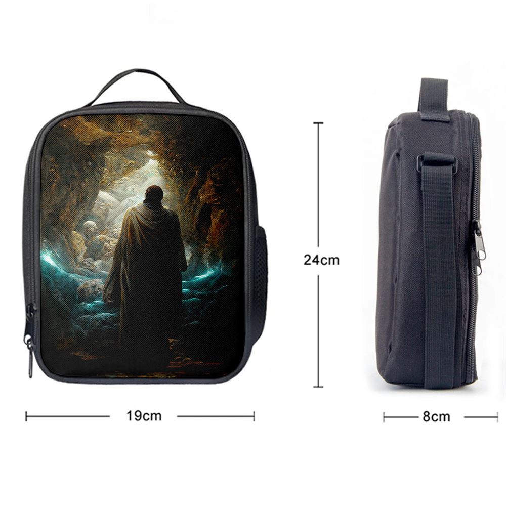 Jesus Rises From The Dead Lunch Bag, Christian Lunch Box For School, Picnic