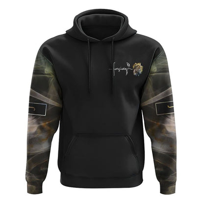 Jesus Rose Forgiven Smoke All Over Print 3D Hoodie, Christian Hoodie, Christian Sweatshirt, Bible Verse Shirt