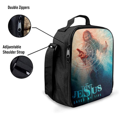 Jesus Saved My Life Hand Of God Christ Lunch Bag, Christian Lunch Box For School, Picnic