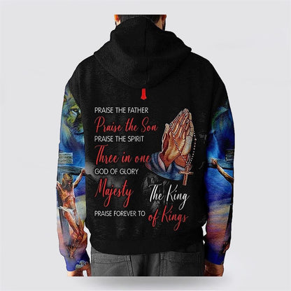 Jesus Saved My Life Hand Pray 3D Hoodies For Women Men, God 3D Printed Hoodie, Christian Apparel Hoodies